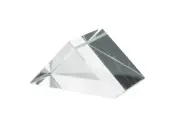 Right Angled Prism, 55mm Length, 38mm Hypotenuse - Acrylic - Eisco Labs