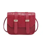 2 Pcs Mini Small Square Bags for Women Ladies Shoulder Bag PU Solid Color Buckle Messenger Bag Small Square Handbag