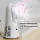Desk Bladeless Fan 6 Speeds Small Desktop Fan W/Power Display Aroma Tablet.