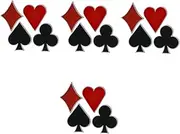 [ANDRESLAD] 16pcs Aesthetic Poker Brooches Creative Enamel Lapel Pins for Clothing Jackets and Backpacks Unique Poker Theme Design for Parties and Special Occasions