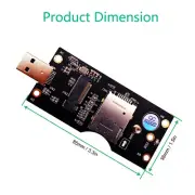 M.2 To USB 3.0 Adapter Riser Card With SIM Card Slot Computer Accessories