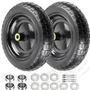 Upgraded 13 Flat Free Wheels Replacement for GOR Garden Cart Tires and Wheels...