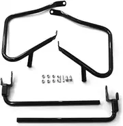 Gloss Black Rear Saddlebag Guards Support Kit for Harley Davidson Touring like Electra Street Glide Road King Ultra Classic Limited CVO 2014-2020 Saddle Bags Bag Guard Mount Saddlebags HD.Ref 90200788