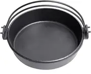 Anneome 20cm Outdoor Cookware Camping Cooker Pot Double Handle Stockpot Natural