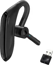 Bluetooth Headset with Microphone Headset Wireless with USB-A Dongle, with CVC 8.0 Dual Mic 45Hrs HD Hands-Free Talk, for Business/Office/Driving, Compatible with iPhone and Android