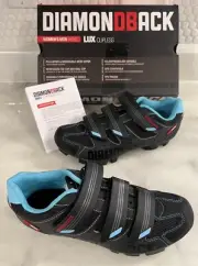 Diamondback Women's Lux Clipless Mountain Bike Shoes Size 7 US 40 EURO **READ**