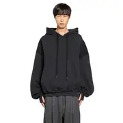 [ANDREA YA AQOV] Oversized Hoodie Sweatshirt Black