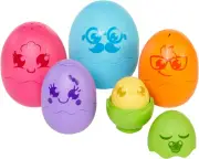 TOMY E73564C Hide & Squeak Nesting Eggs