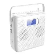 Portable Bluetooth CD Player with Vertical , CD Speakers, FM Radio,4454