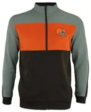 OuterStuff NFL Youth Boys Performance Full Zip Stripe Jacket , Cleveland Browns