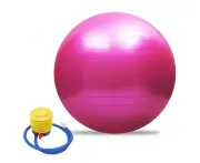 Exercise Ball Extra Thick Yoga Ball Chair for Office & Home & Gym -Pink