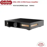 SMSL VMV A1PRO Gallium Nitride Power Amplifier HiFi 160Wx2 Stereo Audio Amp #sz