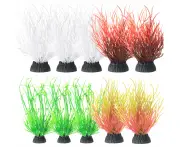 10Pc Of Aquarium Decorated With Plant Plastics, Aquarium Accessories Decorations, Aquarium Decorations.,Mixstyle4