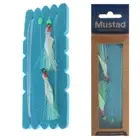Mustad UltraPoint Demon Circle Hook Flasher Rig Silver Yellow 4/0