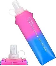 Soft Running Water Bottle, Soft Flask - TPU Folding Flask Water Bottle 500ml, Hiking Gear Container, Portable for Hydration Backpack, Cycling, Climbing, Sports, Travel