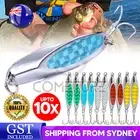 UPTO 10X Fishing Lures Metal Jig Slug Bream Flathead Salmon Mackerel Tailor Lure