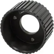 Aeroflow Crank Gilmer Pulley Black Anodised Suit SB/BB Chev With Short Water Pump, AF59-3000CBLK