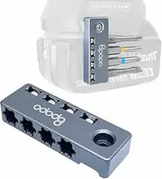 [BPOPO] Aluminum Easy Access 1/4-Inch Hex Bits Magnetic Holders Fit for Makita 18V LXT Cordless Impacts Drivers Head,Drill Bit Tool Holster Organizer, Storage Hex Screw Bit on Power Drill,Right Side