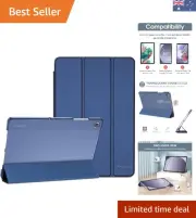 Classic Navy Case with Foldable Front Cover for Galaxy Tab A9 Plus 11 Inch 2023