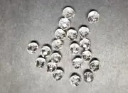 Preciosa Genuine Traditional Czech Round Faceted transparent beads, Crystal, 6mm