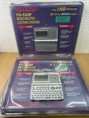 2 Vintage Sharp YO-520P Memo Master Electronic Organizer Brand New Sealed