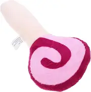COLLBATH Squeaky Dog Plush Teeth Cleaning Plaything for Puppies Interactive Chew Cute Design Helps Prevent Furniture Damage Encourages Positive Behavior