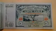 Vintage Casino De Monte-Carlo Sweepstake Lottery Ticket Stub Unused 1936 MINT