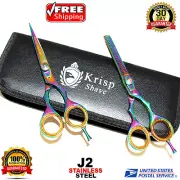 Salon Hair Cutting Thinning Scissors Kit Barber Shears Hairdressing Set Haircut