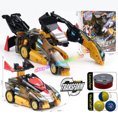 Mecard Ball Mecanimal Car CANNON TWOBITE Transform Robot Magnetic Battle Toy