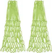2 Pcs Glow in the Dark Basketball Net Outdoor,Heavy Duty Basketball Net Replacem