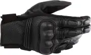 Alpinestars Phenom Air Mens Leather Motorcycle Gloves Black
