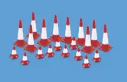 Traffic Cones (Large & small) OO/HO Accessories Model Scene 5008