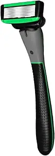 TOVINANNA 7-layer Safety Razor Interchangeable Blade Head Precision Shaving for Eyebrows Hair Ergonomic Rubber Handle