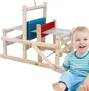 Intellectual Toys for Kids, Wooden Knitting Machine for Beginners - Handmade Toys for Kids,Craft Kit Folding Knitting Machine for Creative Games