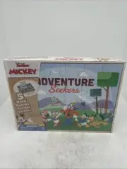 Mickey Mouse Adventure Seekers 5 Wood Puzzles In Storage Box Disney Junior 3+NEW
