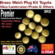 Brass Welch Plug Kit Brass Expansion Welsh Plugs Fits Toyota 3RZ