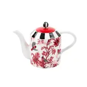 MacKENZIE CHILDS CARDINAL TOILE TEAPOT BNIB