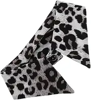 [JEWEDECO] Versatile Fake Collar for Women Dickey Collar Half Shirts Leopard Print Palace Cotton Blouse Detachable Choker Necklace