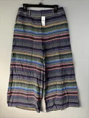 Ann Taylor Loft Women’s Pants 6 Multicolor Slacks Pattern Geometric 3033