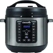 Crock-Pot Express Crock XL Multi Cooker | Slow Cooker, Sauté, Pressure Cooker, Rice Cooker & Food Steamer | 7.6L (10-12 People) | Removable Non-Stick Bowl | Stainless Steel | CPE300