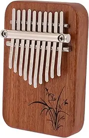 JEWEDECO Small Wooden Thumb Piano Portable Kalimba 8 Keys Ideal for Musicians on The Go