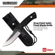 Tac-force Fixed Blade Satin Fixed Blade Knife 9" Hunting G10 Handle Tf-fix008bk