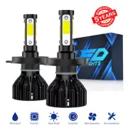 2x H4 9003 LED Headlight Conversion Kit High/Low Beam White Light Bulbs 6000K (for: Smart)