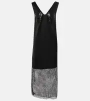 [Jacques Wei] Jacques Wei Satin slip dress AU 12 black