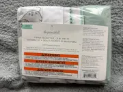 The Peanutshell Elephant Fitted Crib Sheet Set 4 Pack - Grey, White & Green