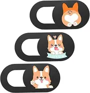 LIFKICH 3pcs Camera Cover for Computer Webcam Cover Slider Webcam Cover Slide for Tablet Webcam Cover Slide for Desktop Colorful Abs