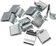 14PCS Adjustable Steel Pilaster Shelf Clips, Shelving Bracket Clips for Metal &