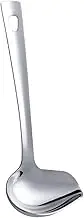 AFXGUSD Saucier Spoon Drizzle Spoon with Spout Kitchen Gadget Small Ladle Serving Spoons Soup Ladle, Argent