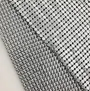 Sparkly Metal Mesh Fabric Chainmail Jewelry Making Metal Mesh Fabric DIY Make a Bra Cape and Pants (Silver)