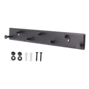 Coat Rack Wall Mount, Coat Rack Screw in Metal Door Hooks for 7 Rails Black